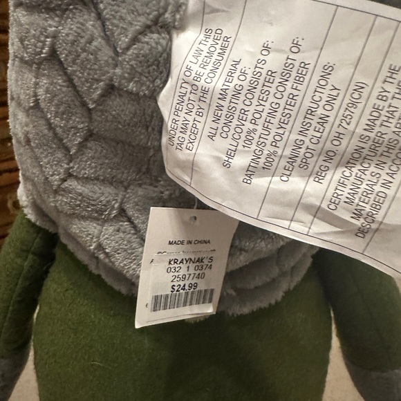 Charming Gray and Green Gnome Figurine - Picture 4 of 4